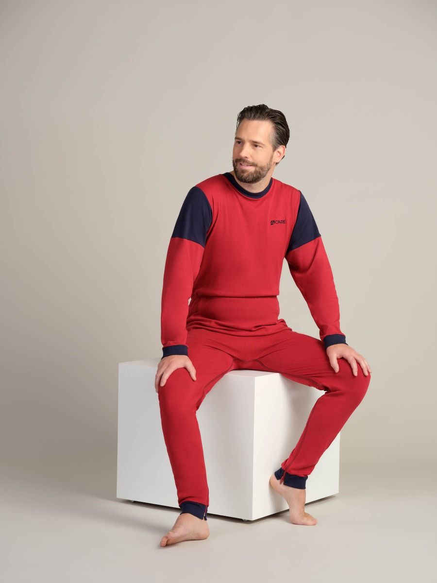 Anti-Strip Jumpsuit with a crotch Zipper