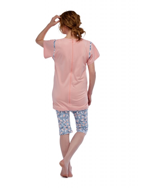 Capri Perfect Fit Jumpsuit-Printed top Adaptive Clothing for Seniors,  Disabled & Elderly Care